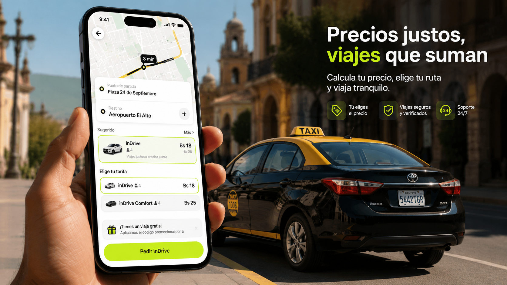 Pantalla de precios